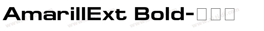 AmarillExt Bold字体转换